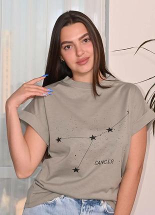 Женская футболка свободного кроя