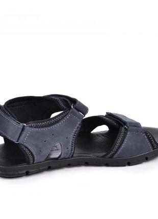 Мужские сандалии босоножки летние новые кожаные（натуральная кожа）синие -летняя мужская кожаная обувь3 фото
