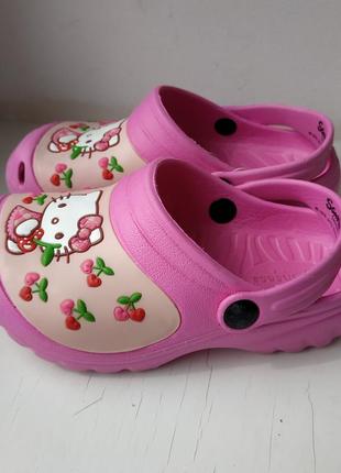 Кроксы hello kitty 27р. 18.5-19 см3 фото