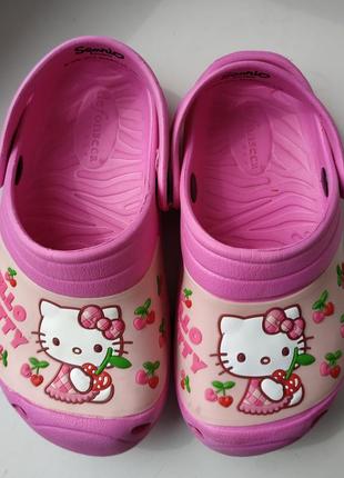 Кроксы hello kitty 27р. 18.5-19 см2 фото