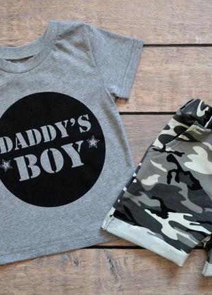 ✔ крутой костюм "daddy's boy" (рост 74-80, 80-86, 86-92, 92-98, 98-104, 104-110, 110-116, 116-122)1 фото