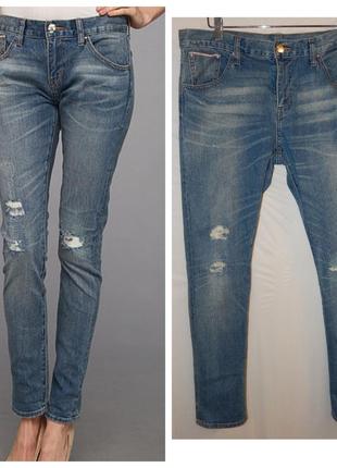 Джинси levi's boyfriend skinny fit red selvedge denim1 фото