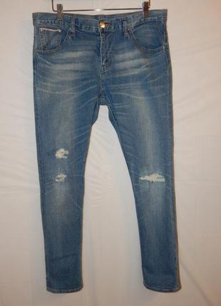 Джинси levi's boyfriend skinny fit red selvedge denim5 фото