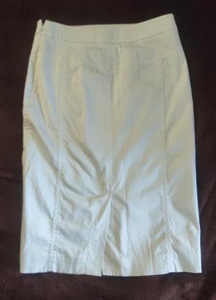 Белая юбка-карандаш до колена2 фото