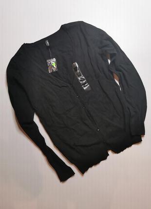 Черная кофта, кардиган на пуговицах германия