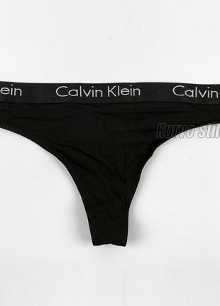 Комплект нижньої білизни calvin klein (топ + стрінги) колекція motive cotton lightly, розмір l8 фото