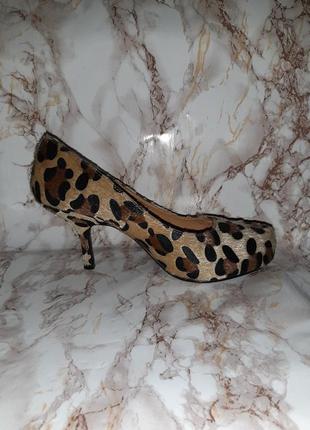 Леопардовые туфли на каблуке4 фото