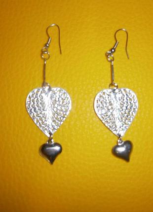 Серги "серце"