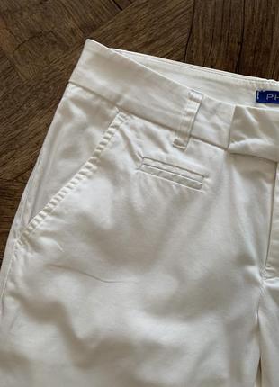 Белые, летние брюки, штаны phard, размер xs/s7 фото
