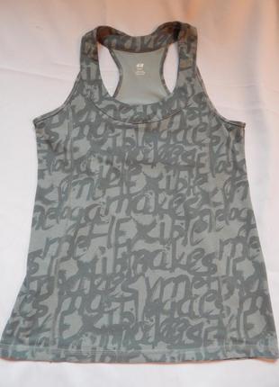 Спортивная майка  с потайным лифом от h&m (размер 38)