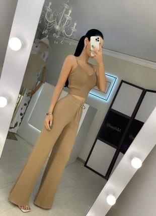 Хлопковый костюм люкс качество брючный