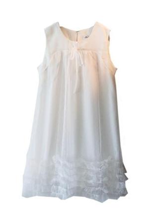 Воздушне біле плаття4 фото