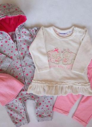 Ромпер, велюрова туніка, штанці, шапочка