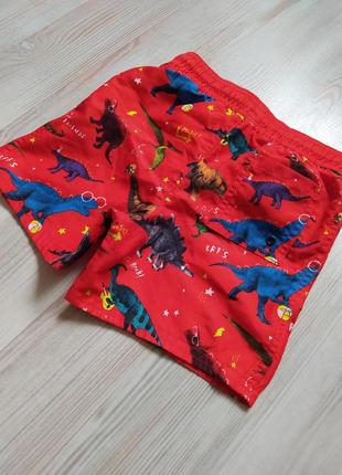 Детские  пляжные плавательные шорты с динозаврами george на 2-3года6 фото
