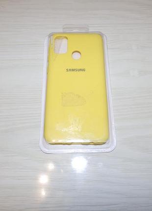 Чехол silicone cover совместимость samsung galaxy m30s / m21 жёлтый