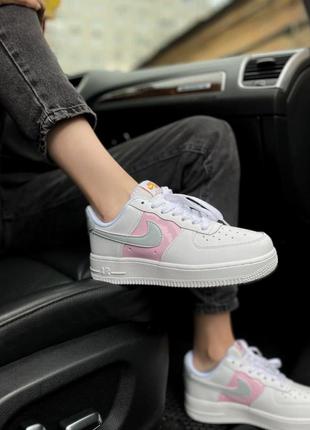 Air force 1 marshmallow нежные зефирные кроссовки белые/розовые найк8 фото