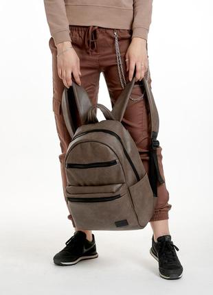 Рюкзак унисекс zard lkt светло-коричневый нубук