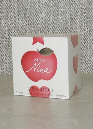 Nina ricci nina 20 мл для жінок оригінал