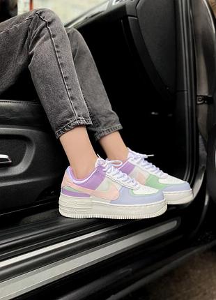 Air force shadow candy bonbon нежные женские кроссовки найк разноцветные
