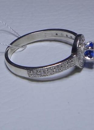 Серебряное кольцо "принцесса" р.17,53 фото