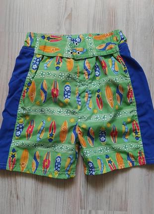 Детские  пляжные плавательные шорты с памперсом на 1-1,5года1 фото