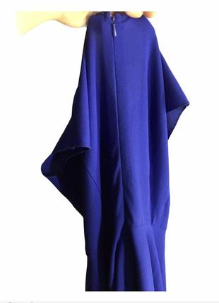 Насыщенное синее платье электрик трапеция облегающее шифон на выпускной6 фото