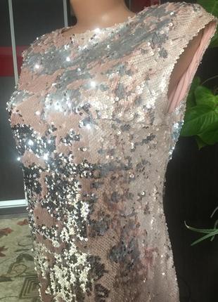 Коктейльное платье с пайетками3 фото