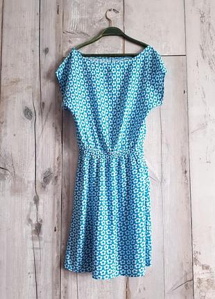 🇺🇦❤️сукня легкий квітковий принт блакитне 8-9 років