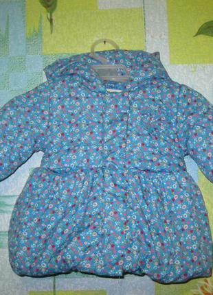 Куртка "bhs" размер 6-9 мес. рост 74 см.
