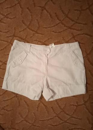 Легкие белые шорты 48-50 р. примерно пот 45 см