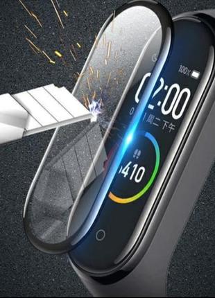 Скло 9d на годинник xiaomi захисна плівка на браслет mi band 8 і 9 скло