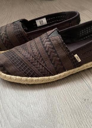 Эспадрильи слипоны мокасины туфли toms оригинал 8  38,51 фото