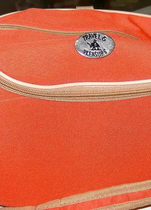 Оранжевая сумка кейс несессер  la redoute2 фото