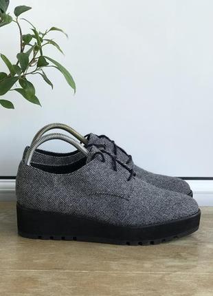 Туфлі eileen fisher eddy smooth tweed platform oxford