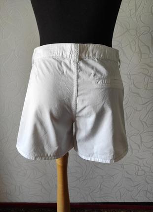 Белые коттоновые натуральные шорты, хлопок denim co3 фото