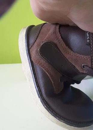 Зимові чобітки-черевички з натуральної шкіри5 фото