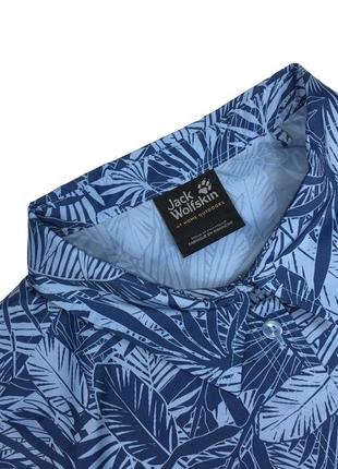 Жіноча трекінгова сорочка jack wolfskin w sonora jungle shirt ocean wave all over - xl5 фото