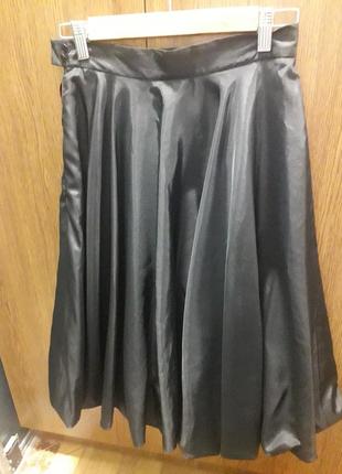 Юбка атласная