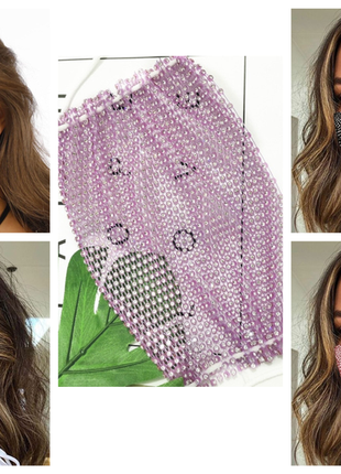 Маска стразы блестящая