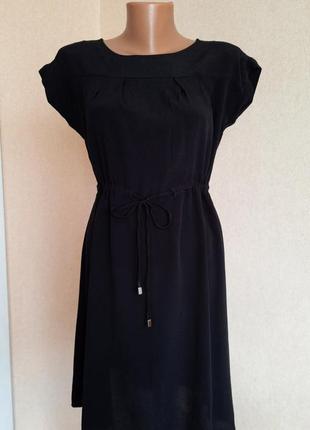 Платье next сукня вискоза чёрное плаття минимализм