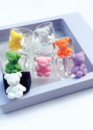 Кільце з акрилу з мішкою 🐼