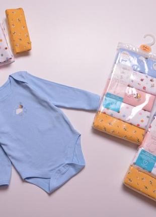 Бодики для малышей, бодіки primark довгий рукав - іспанія  68, 74, 86
