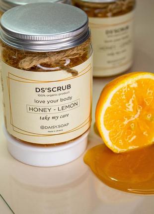 Питательный скраб для тела: «мёд + лимон»