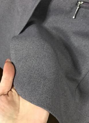 Шикарний піджак ручної роботи 40-42 розмір стильний костюмний жакет сірий6 фото