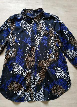 Блузка/блуза р.46-48 m&s леопардовый принт2 фото