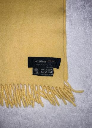 Шотландский шерстяной шарф johnstons of elgin5 фото