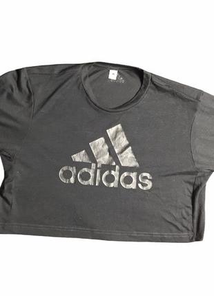 Кроп топ футболка adidas big logo1 фото