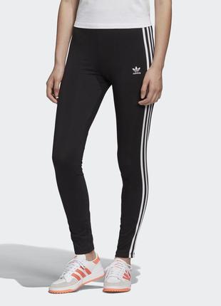 Женские лосины леггинсы тайтсы adidas originals adicolor 3-stripes leggings fm3287