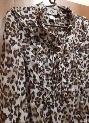 Леопардовая блуза2 фото