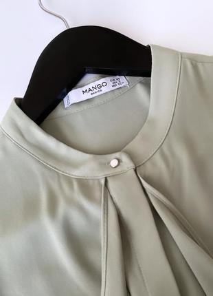 Фисташковая блузка  mango размер xs3 фото